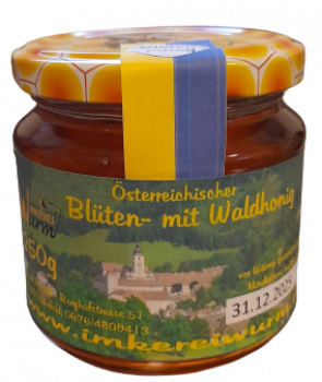 Österreichischer Blüten- mit Waldhonig 250g